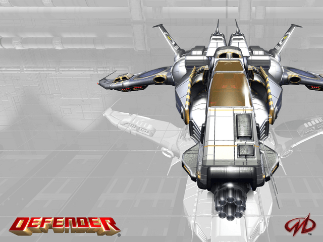 Defender title screen for Xbox